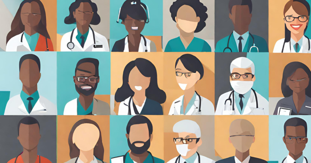 Medical Billing Professionals in Various Settings Diverse group of medical billing professionals