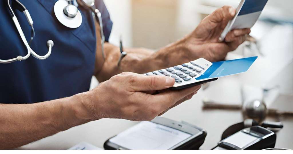 Patient making a payment using a medical billing mobile app