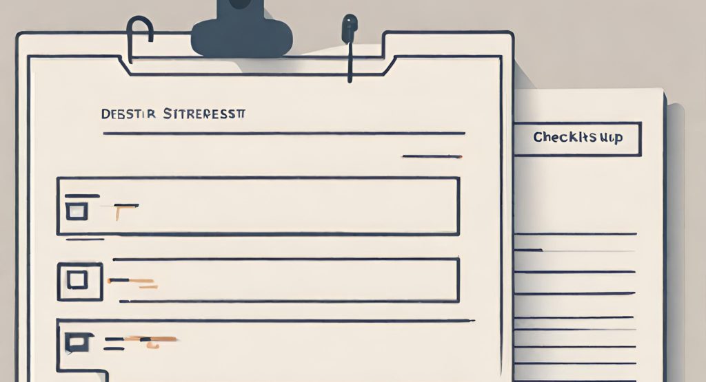 "Image of a checklist or document representing a systematic follow-up procedure."