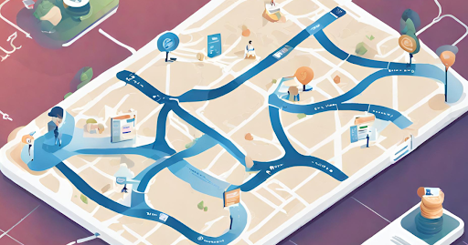 (Visual explanation of financial aspects - coins for co-payments, a filling deductible bar, and a network map for understanding provider networks.)
