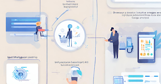 (Visualization of AI and ML optimizing medical billing with advanced technology.)