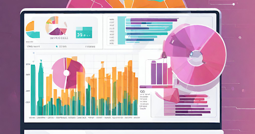 (Graphic depicting analysis of billing data and identification of revenue patterns using data analytics.)