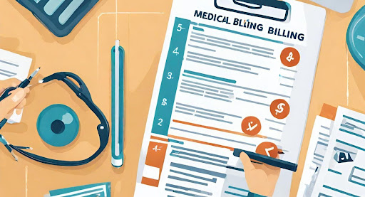 ("Visual checklist outlining key considerations for effective medical billing implementation.")