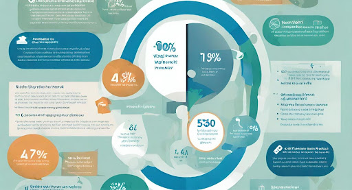 ("Impact of High-Deductible Health Plans on Patient Payments:) ("Infographic depicting the impact of high-deductible health plans on patient payments, including statistics and graphs.")