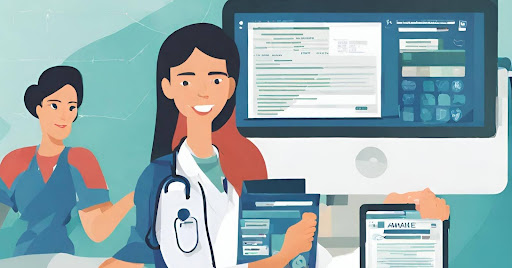 ("Screenshot of medical billing software in use for efficient ACO management.")