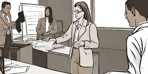 ("Collaborative Decision-Making: Doctor and Patient Interaction") ("Illustration of a doctor and patient engaged in a conversation, discussing treatment options collaboratively.")