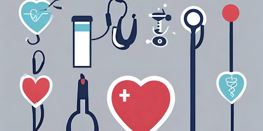 ("Symbols of healthcare resources, emphasizing the importance of equitable access for all.") ("Symbolizing Equitable Access to Healthcare Resources")