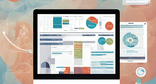 ("Image showcasing modern billing software and technology integration in healthcare systems, highlighting optimization strategies.")