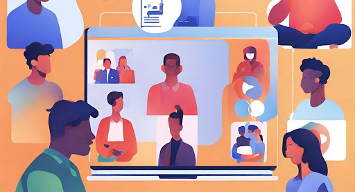 ("Accessible online mental health counseling session for remote support.") ("Visual of an online mental health counseling session, highlighting accessibility through digital platforms.")