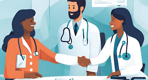 ("Illustration: Collaboration between healthcare providers and payers to prevent claim denials.")
