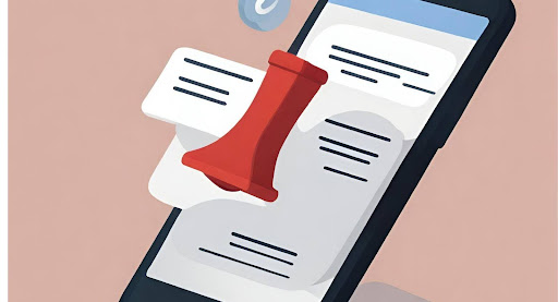 ("Alert: Denied Claim Notification".) ("Notification icon indicating a denied claim.")