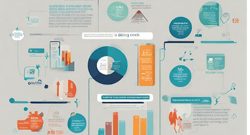 ("Infographic showing financial impact of mergers on healthcare providers. Data on billing efficiency, revenue growth, and cost savings post-merger.)