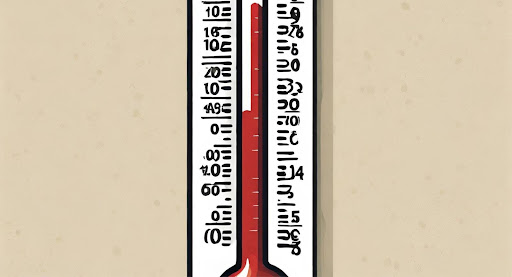 ("Illustration of a thermometer with the word 'deductible' on it, showing the mercury rising to a high level, indicating a high deductible amount.")