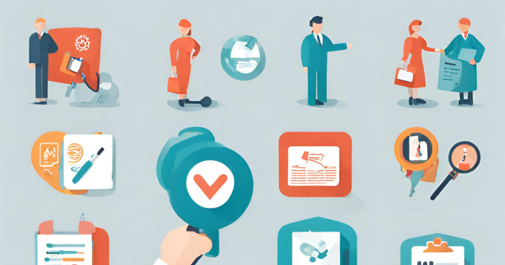 Icons or symbols representing key tips within the article, such as a magnifying glass for "Check your plan details" or a handshake for "Negotiating with Healthcare Providers