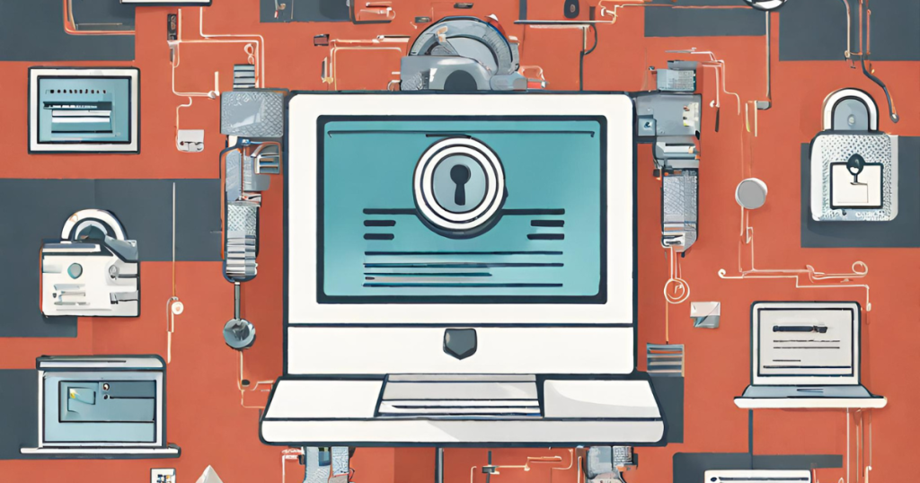 Illustration depicting healthcare providers actively engaged in ensuring data security and privacy, 