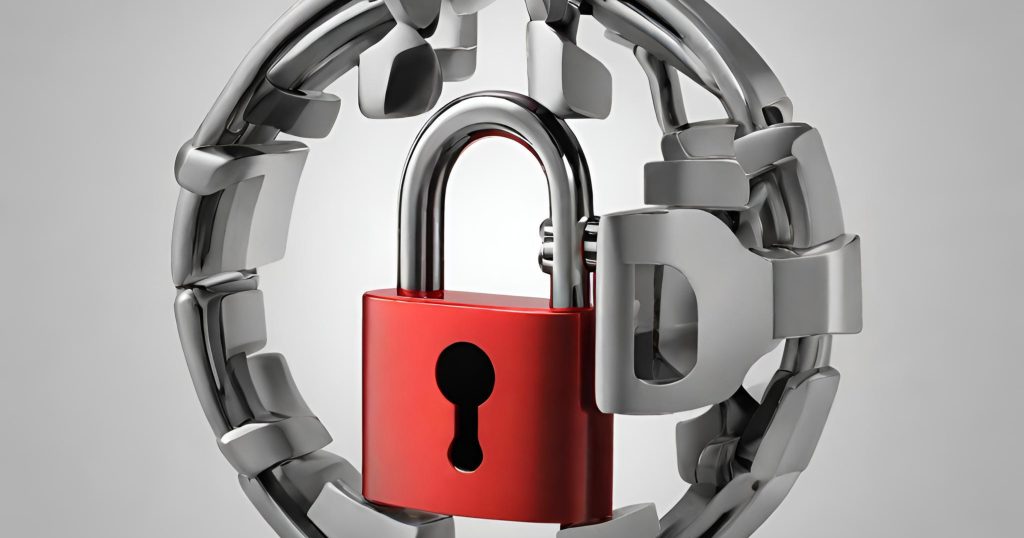 "Image of a padlock and key symbolizing the importance of data security."