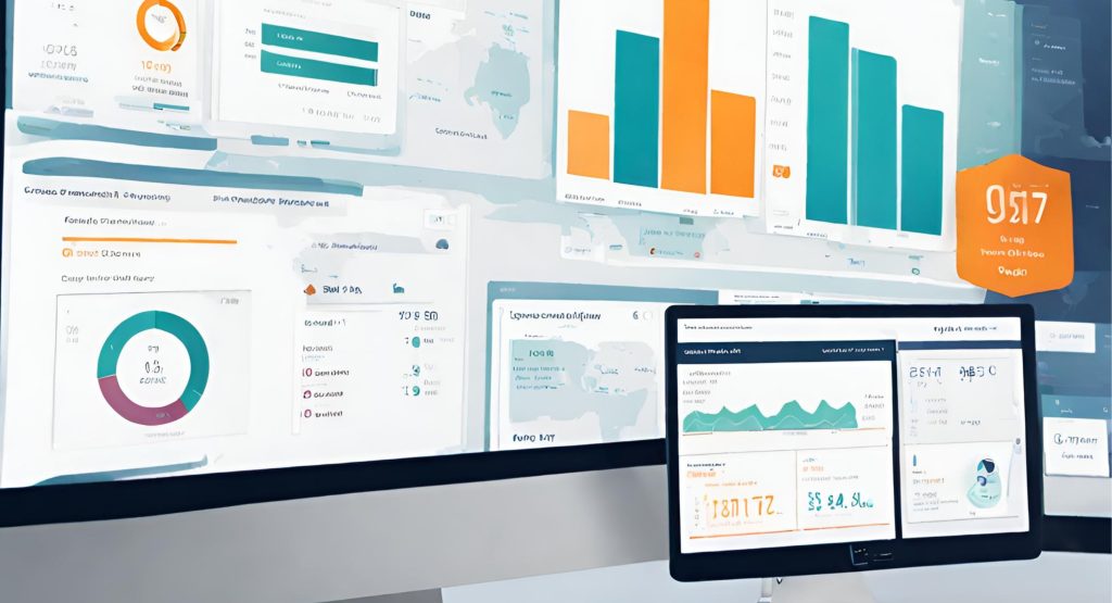 ("Dashboard displaying various quality metrics such as patient satisfaction scores, readmission rates, and clinical outcomes for healthcare performance evaluation.")