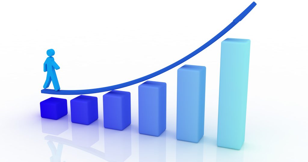 "Importance of Medical Billing: Rising Revenue Trend" "A line graph showing an upward trend in revenue, representing the importance of medical billing in revenue cycle management."