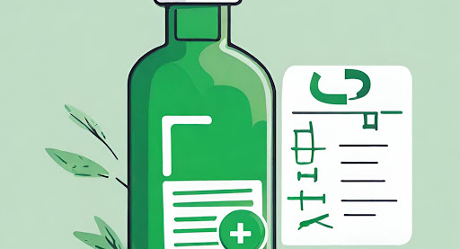 ("Prescription bottle with a green check mark indicating approval and coverage for medications.")