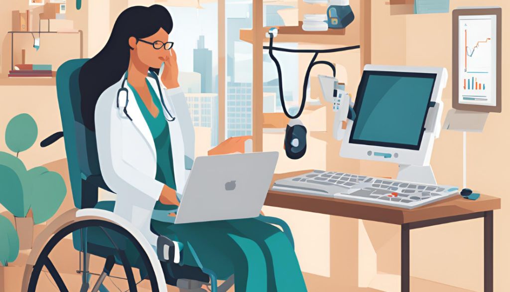 illustrating telehealth’s role in reducing medical and travel costs for accessible healthcare.”