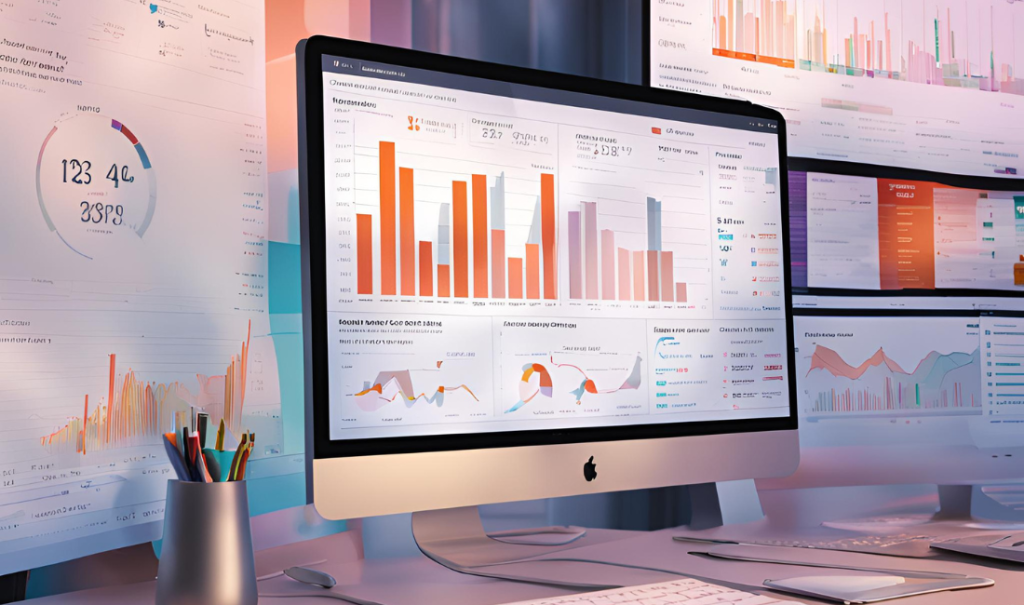 Screenshot of a medical billing denial management dashboard displaying graphs and metrics