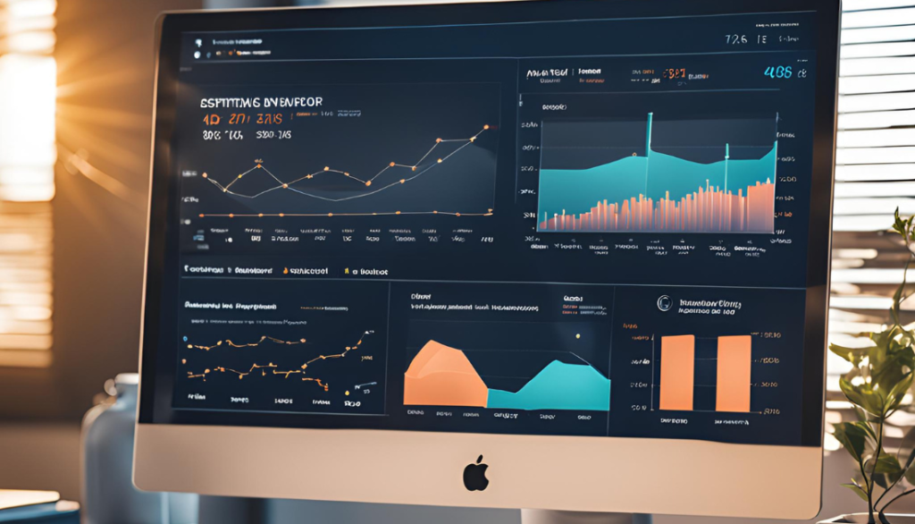 Data analytics dashboard showing patient payment metrics and optimization insights."